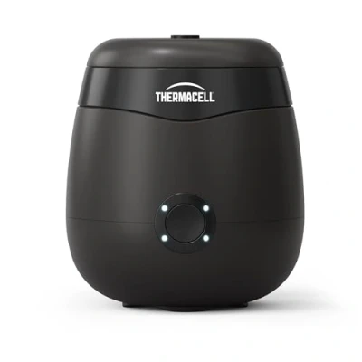 Imagen de THERMACELL Escudo antimosquitos y Mosquitos, para Exteriores, jardín, terraza, inalámbrico, Recargable, Zona de protección, 29 m², Efecto rápido, Inodoro, Recargables, Color Negro