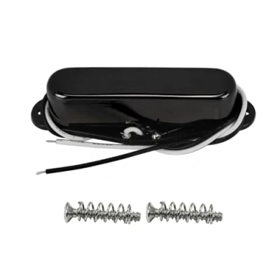 Imagen de FLEOR Pastillas de cuello guitarra con pastilla bobina simple 50 mm Alnico 5 imán 7 8 k para piezas eléctrica TL TE, negro