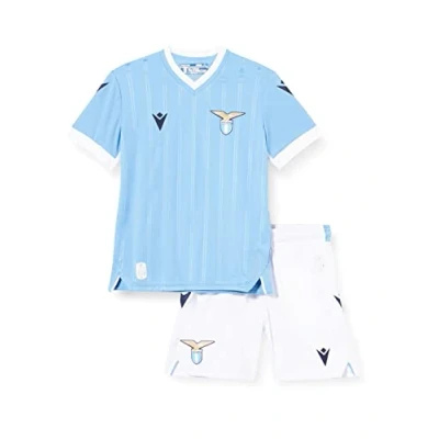 Imagen de Macron Merchandising ufficiale Set Home SS Lazio 2021/22, Unisex niños, Turquesa, JXXS