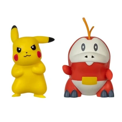 Imagen de Pokémon Figura de Batalla First Partner 2 Pack Pulgadas Fuecoco y Pikachu Figuras con Detalles auténticos