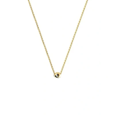 Imagen de SINGULARU Collar Personalizado Single Letter Colgante en Plata de Ley 925 con Acabado Baño Oro 18 Kt. Cadena Talla Unica Joyas para Mujer Letra T