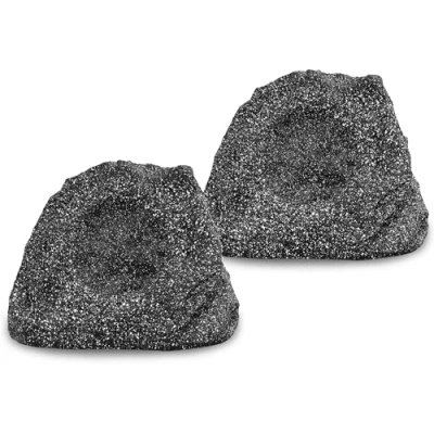 Imagen de Pronomic Set de 2 SSP 660 GR Altavoces para jardín 40 W en Gris