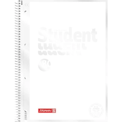 Imagen de Brunnen Libreta Premium Student White, A4, 80 hojas, lineado 27, color blanco