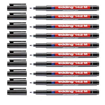 Imagen de edding Lápiz permanente 142 M, 1 mm, negro (10 unidades)