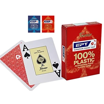 Imagen de Fournier Baraja Poker Plástico Profesional EPT 55 Cartas En Estuche de Carton