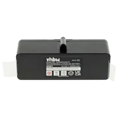 Imagen de vhbw 1x batería Compatible con iRobot Roomba R3500, 980 aspiradora Negro (4000 mAh, 14,4 V, Li Ion)