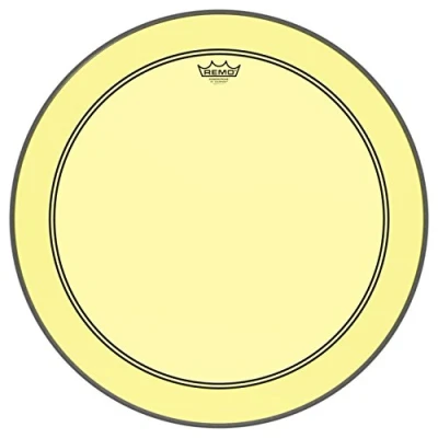 Imagen de Remo Powerstroke P3 Colortone Yellow Bass Drumhead, 24 pulgadas