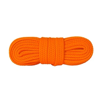 Imagen de Kaps cordones de Zapatillas Deporte, calzado duraderos calidad para casual, fabricados en Europa, 1 par (120 cm 47 inch 7 a 9 pares ojales/orange fluorescent)