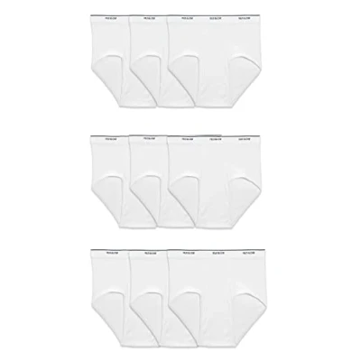 Imagen de Fruit of the Loom Basic Slip da uomo, confezione 9, colore: bianco S