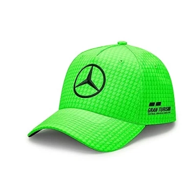 Imagen de Mercedes AMG Petronas Formula One Team Gorra de Lewis Hamilton 2023 Verde neón Talla única