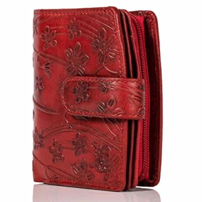 Imagen de MATADOR Valencia Cartera de piel para mujer tamaño mediano con elegante embalaje regalo RFID mediano,