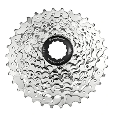 Imagen de SUN RACE CSM63 7 Speed Cassette 12 28T. Nickel PIÑON, Adultos Unisex, Multicolor, ESTANDAR
