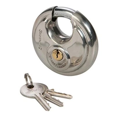 Imagen de Silverline Tools 292707 Candado circular de acero inoxidable (70 mm)