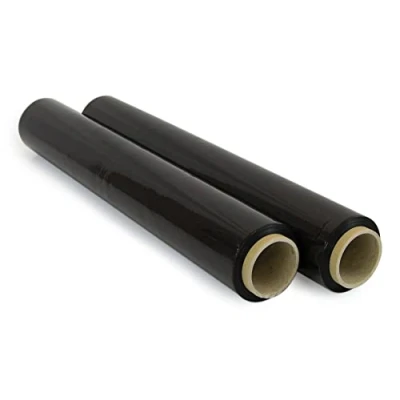 Imagen de OFITURIA Film para Embalar 50 cm de Ancho y Estirable Hasta 300 Metros Longitud Rollo Elástico Manual Embalaje Industrial (Negro, 2)