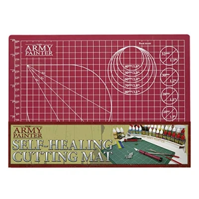 Imagen de The Army Painter Self Healing Cutting Mat Estera Antideslizante de PVC Doble Cara Corte y Modelado Cuadrículada 3 capas A4, 220x300 mm para Juegos Rol, Juego Mesa