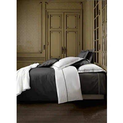 Imagen de de Witte Lietaer Abejorro Juego edredón y Fundas Almohada percal de, Algodón, Blanco Gris Oscuro, Grande, 200 x cm, 3