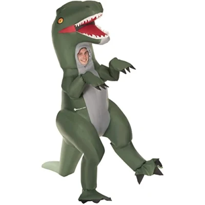 Imagen de Morph Disfraz Hinchable Dinosaurio Adulto, Adulto,Disfraz Adulto Hinchable,Disfraz Inflable,Disfraz T Rex Halloween Talla Unica