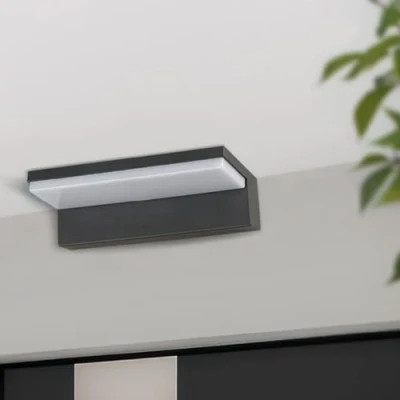 Imagen de Miratic Aplique Pared Exterior Negra IP54 Foco LED Resistente al Agua Lámpara de Moderna para Luz Jardín y Terraza