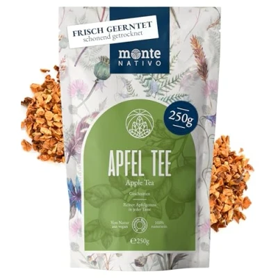 Imagen de Té de manzana Monte Nativo (250g) Infusión suelta Fruchttee natural sin aditivos Apfel Eistee frío o caliente Sabor refrescante y auténtico