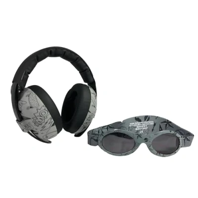 Imagen de Banz Orejeras y gafas de sol para bebé 0 a 36 meses, cancelación ruido protección UV