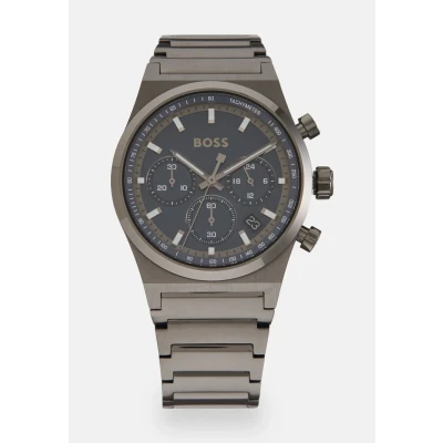 Imagen de BOSS Reloj Cronógrafo de Cuarzo para Hombre Colección Candor Chrono con Correa Acero Inoxidable Gris 1514223, Azul