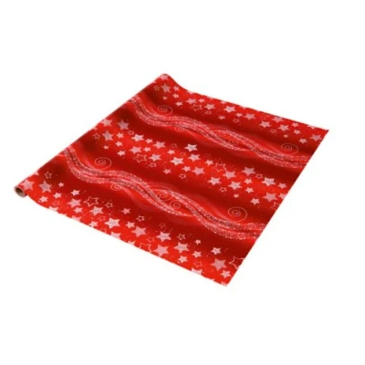 Imagen de SIGEL GP113 papel de regalo navideño, Fairy Lights, liso, 80 g, 5 m x 70 cm