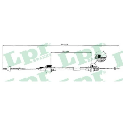 Imagen de Cable de embrague LPR C0128C