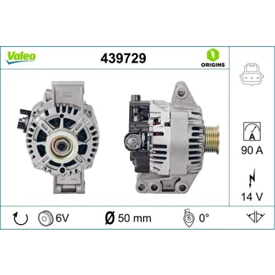 Imagen de VALEO 439729 Alternador 14V 90A FORD: KA Hatchback