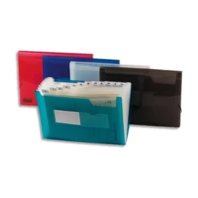 Imagen de Carpeta liderpapel clasificador fuelle 32114 polipropileno din a4 incolora 13 departamentos