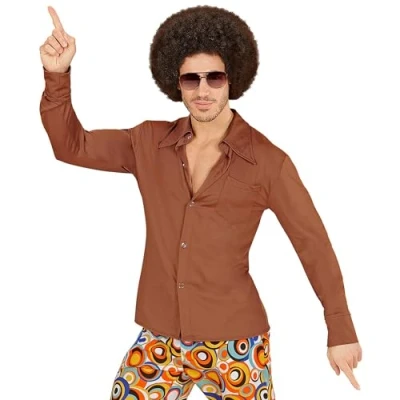 Imagen de Widmann Camisa de hombre años 70, carnaval, fiesta temática
