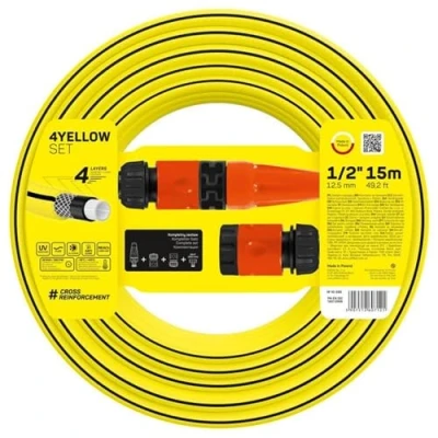 Imagen de Cellfast Set de riego 4YELLOW diámetro 1/2&quot;(12,5mm) con una longitud 15 metros.