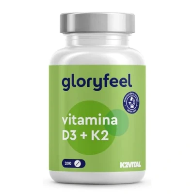 Imagen de Vitamina D3 y K2 4000 UI 200µg de MK7 PREMIUM: K2VITAL® Dosis personalizada Apoya huesos, músculos sistema inmunológico