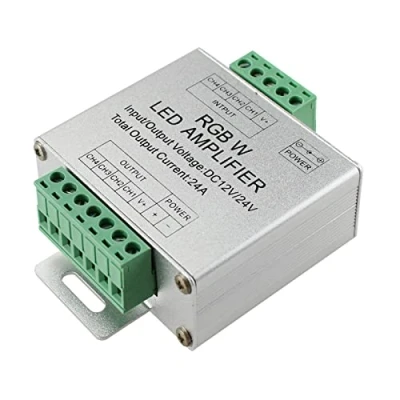 Imagen de JOYLIT Amplificador LED RGBW DC 12V 24V 24A, 4CH 6A de Señal para 5050 3528 4 Pins RGBCW Tiras Luces