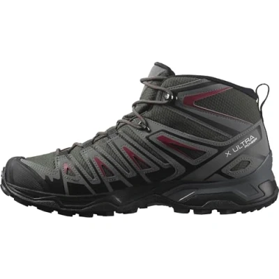 Imagen de SALOMON X Ultra Pioneer Mid Gore tex, Botas de Senderismo Hombre, Multicolor Peat Quiet Shade Biking Red, 41 1/3 EU