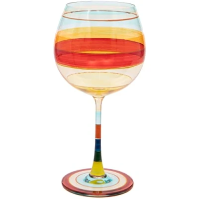 Imagen de Maturi Vaso de ginebra pintado a mano, 625 ml, en caja regalo