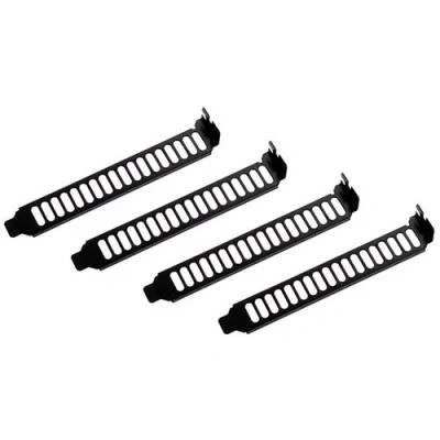 Imagen de SilverStone SST Aeroslots BP Placa ventilada para cubrir zócalo PCI, pack de 4, negro