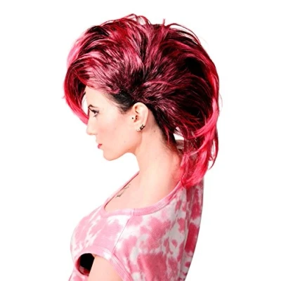 Imagen de WIG ME UP PW0078 1 P103PC41 Peluca Negra bisoñe Glam Punky Peinado mohicano Negro Pinky