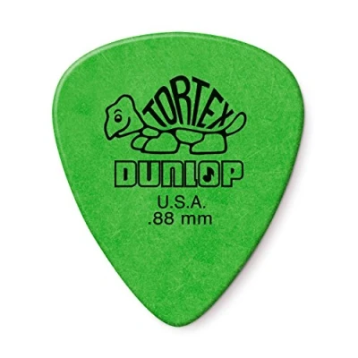 Imagen de Dunlop 418F088 Tortex Standard Púa de guitarra verde 0.88 mm, paquete 24