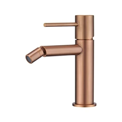 Imagen de Mice Grifo de bide Monomando griferia para WC agua Fria/Caliente higienico SERIE MONZA Oro Rosa Cepillado BDM039 2ORC