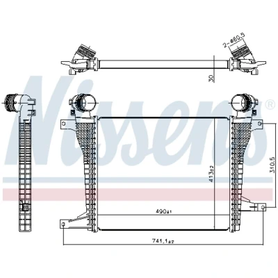 Imagen de NISSENS 961124 Intercooler