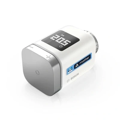 Imagen de Bosch Smart Home termostato de radiador II [+M], inteligente, uso flexible en el sistema o sistemas Matter con independencia del fabricante