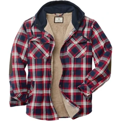 Imagen de Legendary Whitetails Chaqueta de Franela con Capucha y Forro bereber para Hombre Camp Night
