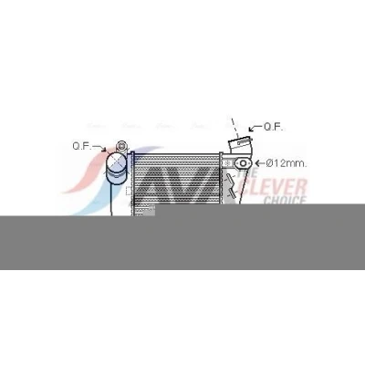 Imagen de Intercooler,aire de admisión AVA QUALITY COOLING AIA4354