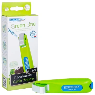 Imagen de WEICON TOOLS Pelador de Cable No. 4 16 Green Line Materias primas sostenibles Herramienta para pelar cables entre mm