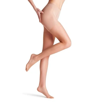 Imagen de FALKE Invisible Deluxe Shaping 8 DEN W Ti ultra transparente con efecto moldeador 1 pieza, Pantimedias Mujer, Color piel Powder 4069, S M