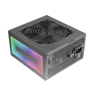 Imagen de MARSGAMING MPB750S, Fuente Alimentación ATX ARGB 750W, 6 Años de Garantía, 80Plus Bronze 230V EU, 90% Eficiencia, Ventilador 120mm AI RPM, Iluminación MB Control, Tecnologías DC y SMD, Negro