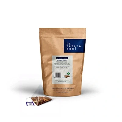 Imagen de LA TETERA AZUL Infusión De Rooibos Premium Con Tila, Melisa Y Azahar. Relajante. Relax. Bolsa 60 Pirámides.