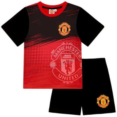 Imagen de Manchester United FC Pijama de Manga Corta para Niños 9 10 Años: 140cm