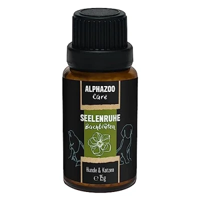 Imagen de alphazoo Tranquilidad para el Alma Flores del Arroyo Perros y Gatos 15ml, glóbulos contra la agitación estrés Animal, sedante naturalmente Suave Calma Equilibrio