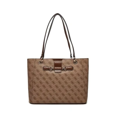 Imagen de GUESS Nolana Noel Tote Latte Logo/Brown